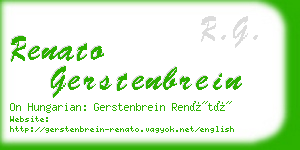 renato gerstenbrein business card